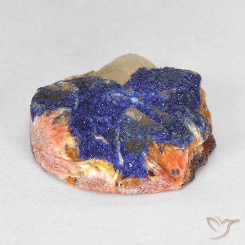 Azzurrite Druzy Blu scuro profondo naturale da 10.05 ct, Taglio a fantasia, Opaco