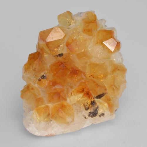 Drusa di citrino naturale dorato da 35,79 ct, forma fantasia, opaco