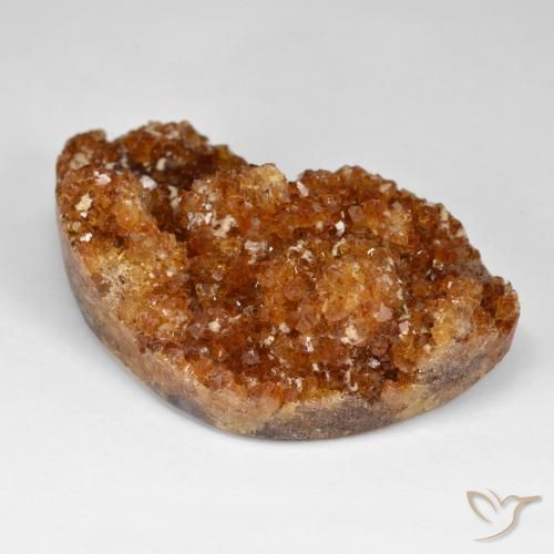 Citrino Druzy Arancio scuro rossastro naturale da 91.49 ct, Taglio a fantasia, Opaco