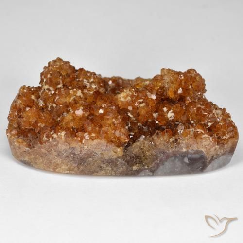 Citrino Druzy Arancio scuro rossastro naturale da 91.49 ct, Taglio a fantasia, Opaco