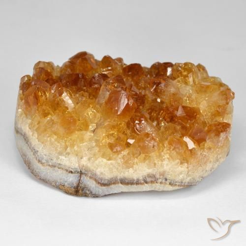 Druzy Citrine Marrone arancio naturale da 110.64 ct, Ovale, Opaco