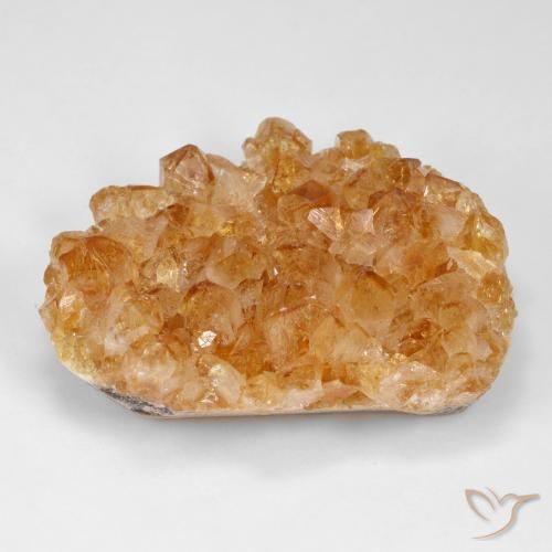 86.91ct Naturale Arancione scuro Citrino Druzy, Taglio a fantasia, Opaco
