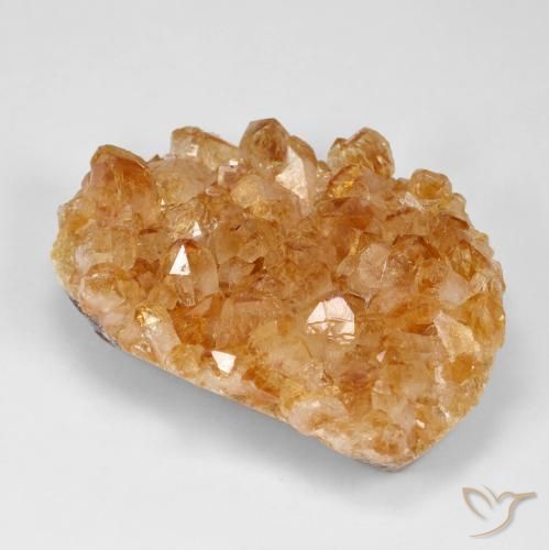 Druzy Citrine Arancione scuro naturale da 86.91 ct, Taglio a fantasia, Opaco
