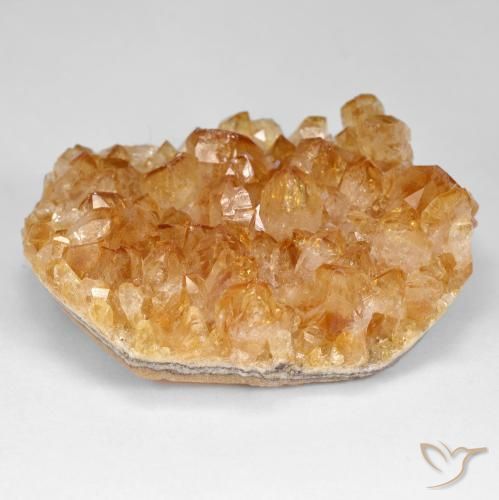 Druzy Citrine Arancione scuro naturale da 86.91 ct, Taglio a fantasia, Opaco