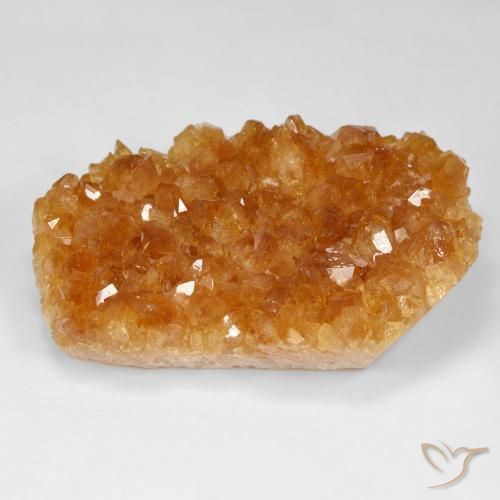 118.69ct Naturale Arancio Intenso Citrino Druzy, Taglio a fantasia, Opaco