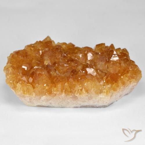 Druzy Citrine Arancio Intenso naturale da 118.69 ct, Taglio a fantasia, Opaco