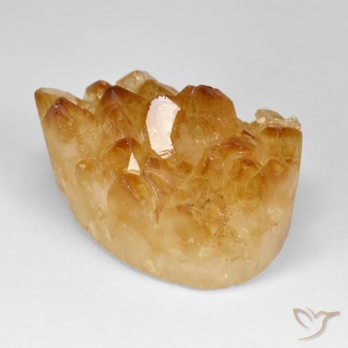 Druzy Citrine Arancio-Oro naturale da 72.05 ct, Forma a pera, Opaco