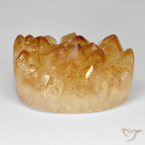 Druzy Citrine Arancio-Oro naturale da 72.05 ct, Forma a pera, Opaco