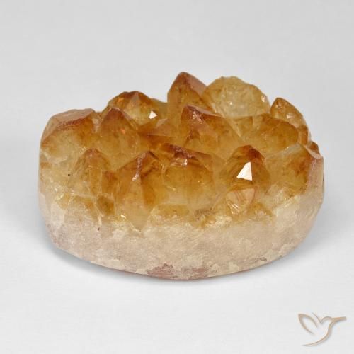 57.87ct Naturale Arancio-Oro Citrino Druzy, Ovale, Opaco
