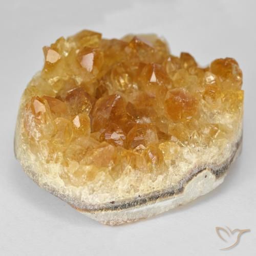 Druzy Citrine Arancio-Oro naturale da 81.13 ct, Taglio a fantasia, Opaco