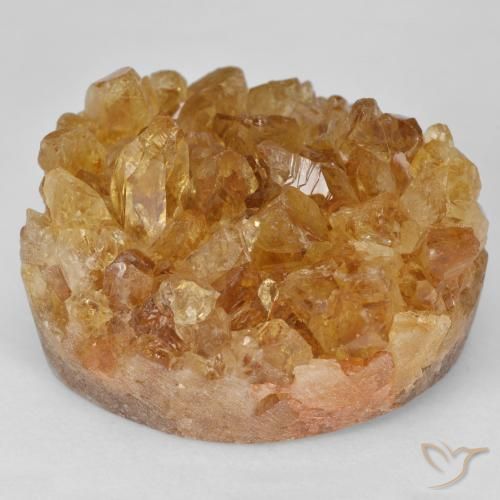 64.51ct Naturale Marrone dorato Citrino Druzy, Taglio a fantasia, Opaco