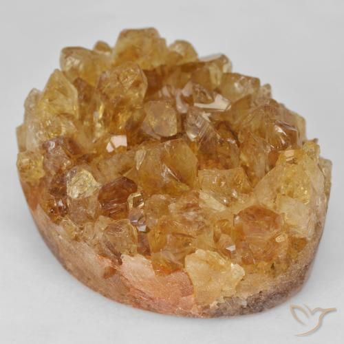 Druzy Citrine Marrone dorato naturale da 64.51 ct, Taglio a fantasia, Opaco