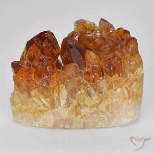 Druzy Citrine Arancione scuro naturale da 17.78 ct, Ovale, Opaco