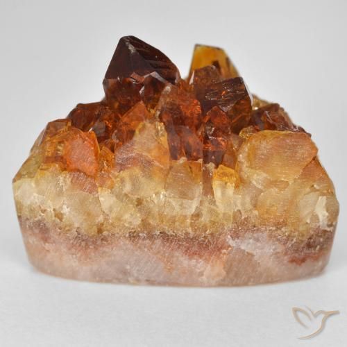 Druzy Citrine Arancione scuro naturale da 27.56 ct, Taglio a fantasia, Opaco