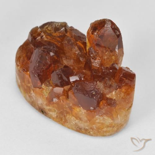 Druzy Citrine Arancione scuro naturale da 18.42 ct, Ovale, Opaco