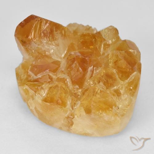 Druzy Citrine Miele arancione naturale da 26.38 ct, Taglio a fantasia, Opaco