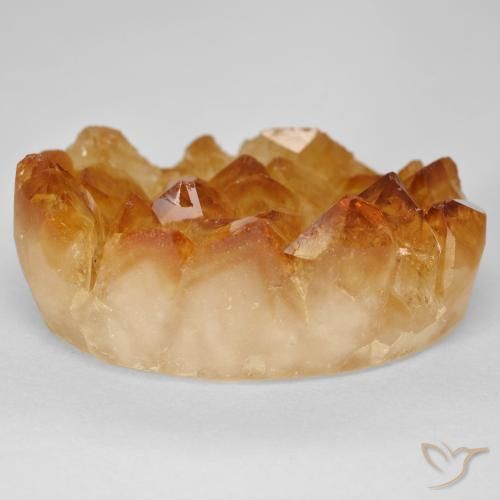 Druzy Citrine Miele arancione naturale da 35.56 ct, Ovale, Opaco