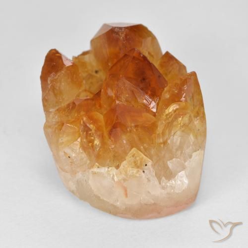 Druzy Citrine Marrone arancio naturale da 19.61 ct, Taglio a fantasia, Opaco