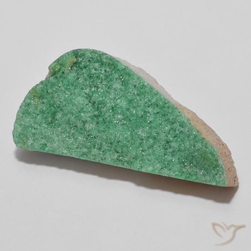 Druzy Variscite Verde medio naturale da 13.42 ct, Taglio a fantasia, Opaco