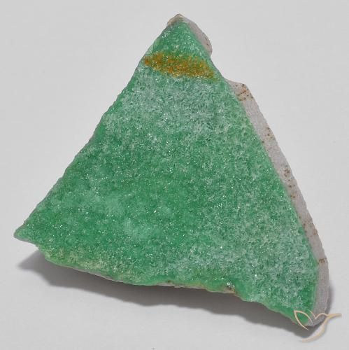Druzy Variscite Menta verde naturale da 10.83 ct, Taglio trillion, Opaco