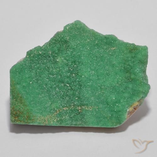 Drusa di variscite naturale verde da 11,67 ct, forma fantasia, opaco