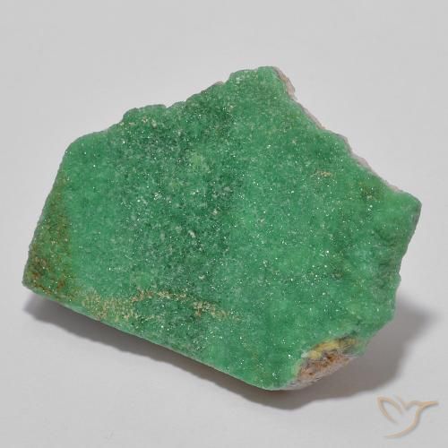 Drusa di variscite naturale verde da 11,67 ct, forma fantasia, opaco