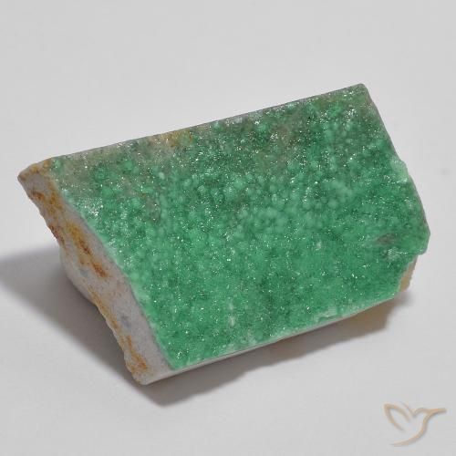 Druzy Variscite Verde medio naturale da 13.53 ct, Taglio a fantasia, Opaco