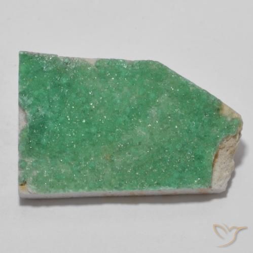 11.73ct Naturale Verde medio Druzy Variscite, Taglio a fantasia, Opaco