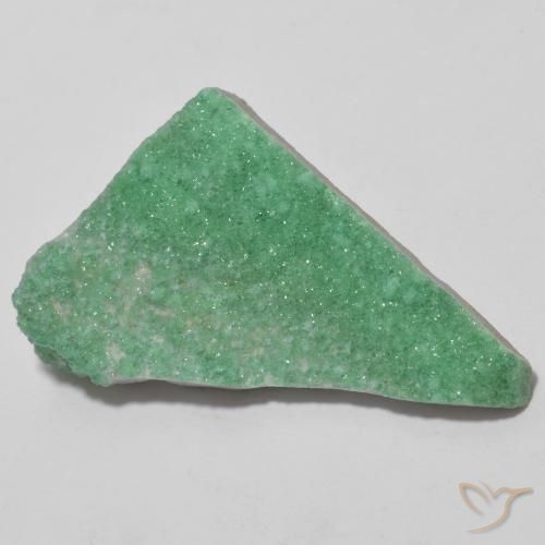 Druzy Variscite Medium Light Green naturale da 13.75 ct, Taglio a fantasia, Opaco