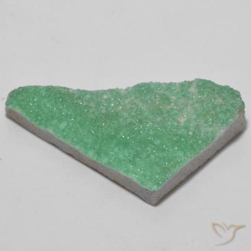 Druzy Variscite Medium Light Green naturale da 13.75 ct, Taglio a fantasia, Opaco