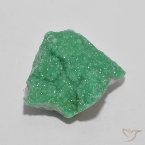 Druzy Variscite Verde intenso della felce naturale da 9.90 ct, Taglio a fantasia, Opaco