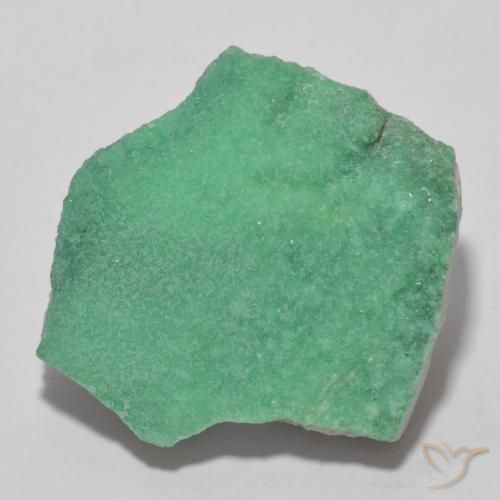 12.50ct Naturale Menta verde Druzy Variscite, Taglio a fantasia, Opaco