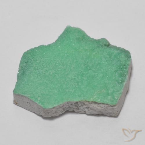 Druzy Variscite Menta verde naturale da 12.50 ct, Taglio a fantasia, Opaco