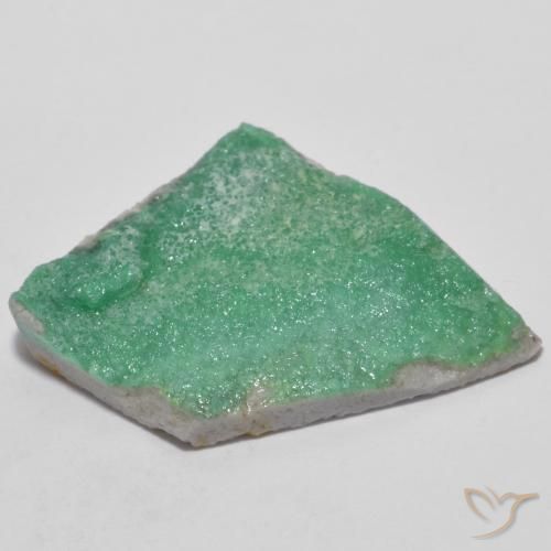 Druzy Variscite Verde Basilico Chiaro naturale da 10.29 ct, Taglio a fantasia, Opaco