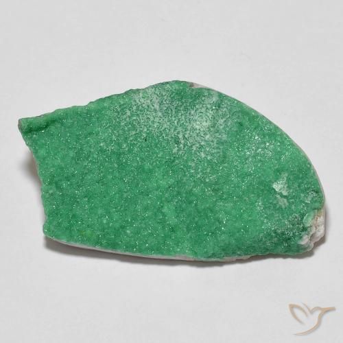 17.75ct Naturale Verde caldo Druzy Variscite, Taglio a fantasia, Opaco