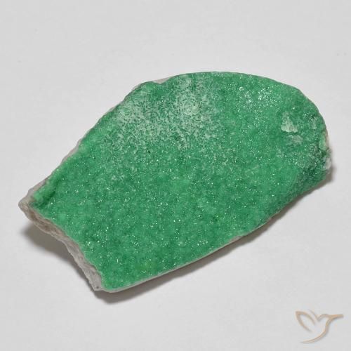 Druzy Variscite Verde caldo naturale da 17.75 ct, Taglio a fantasia, Opaco