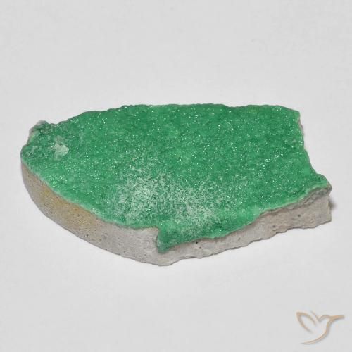 Druzy Variscite Verde caldo naturale da 17.75 ct, Taglio a fantasia, Opaco