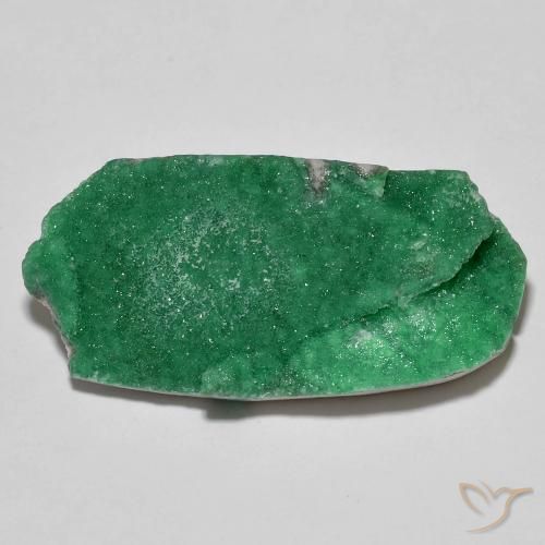 16.68ct Naturale Verde caldo Druzy Variscite, Taglio a fantasia, Opaco