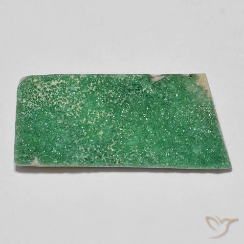 12.76ct Naturale Verde medio Druzy Variscite, Taglio a fantasia, Opaco
