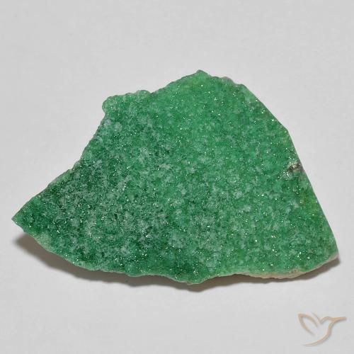 16.09ct Naturale Trifoglio Verde Druzy Variscite, Taglio a fantasia, Opaco