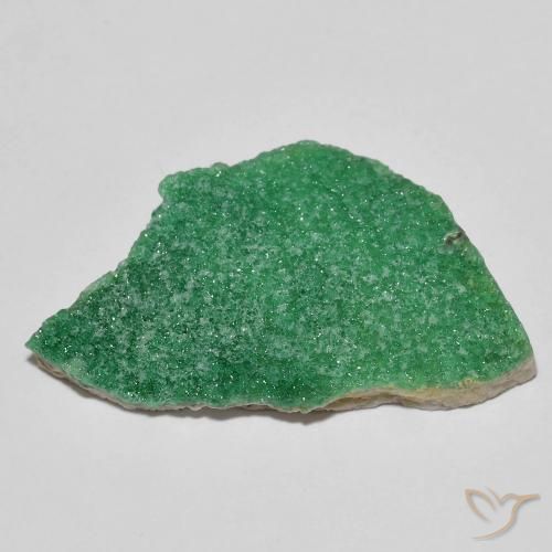 Druzy Variscite Trifoglio Verde naturale da 16.09 ct, Taglio a fantasia, Opaco