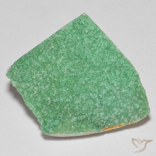 12.22ct Naturale verde felce Druzy Variscite, Taglio a fantasia, Opaco
