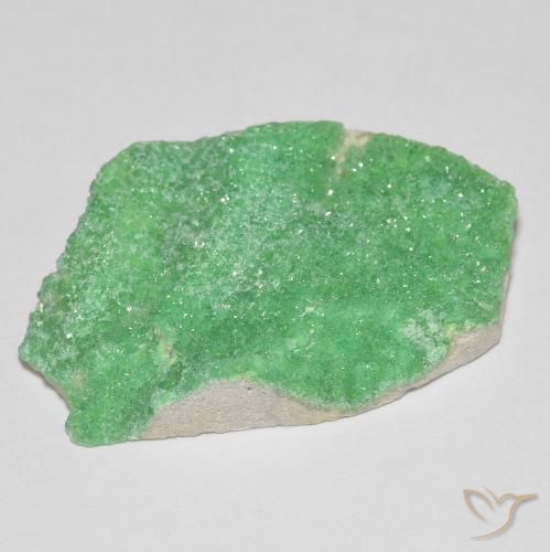 Druzy Variscite Verde giallastro pallido naturale da 21.42 ct, Taglio a fantasia, Opaco