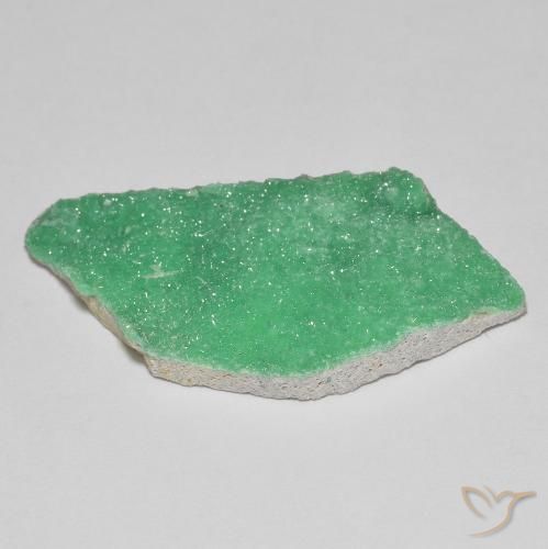Druzy Variscite Trifoglio Verde naturale da 19.87 ct, Taglio a fantasia, Opaco