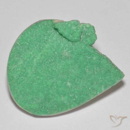17.18ct Naturale Verde chiaro di trifoglio Druzy Variscite, Forma a pera, Opaco