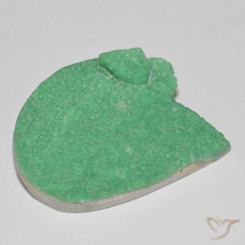 Druzy Variscite Verde chiaro di trifoglio naturale da 17.18 ct, Forma a pera, Opaco