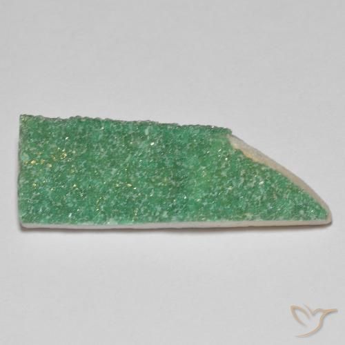 10.89ct Naturale Verde caldo Druzy Variscite, Taglio a fantasia, Opaco