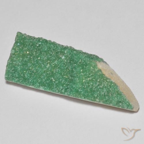 Druzy Variscite Verde caldo naturale da 10.89 ct, Taglio a fantasia, Opaco