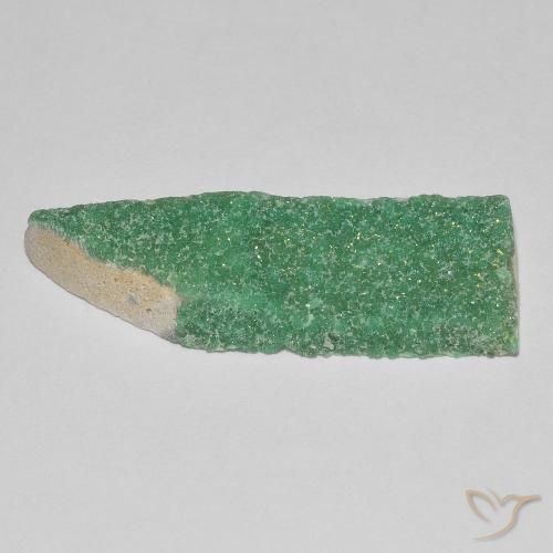 Druzy Variscite Verde caldo naturale da 10.89 ct, Taglio a fantasia, Opaco