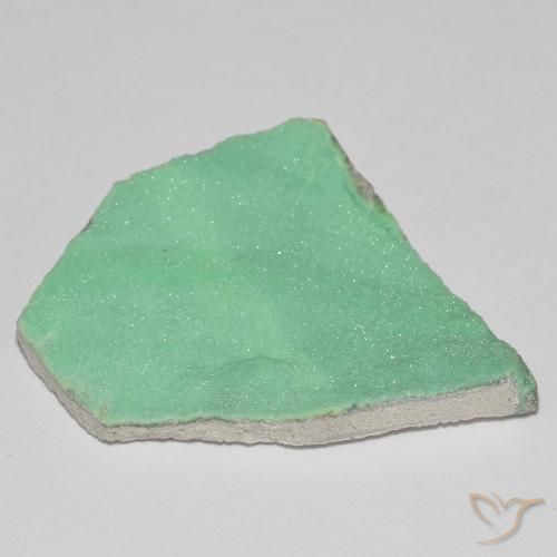 Druzy Variscite Verde chiaro naturale da 16.32 ct, Taglio a fantasia, Opaco
